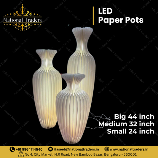 LED Paper Pots