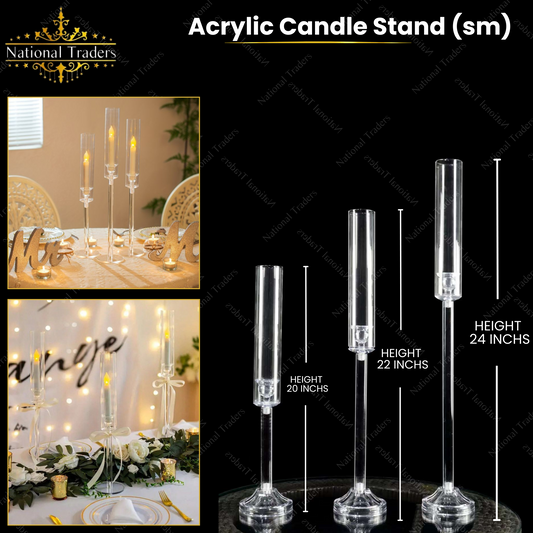 Acrylic Candle Stand (SM)