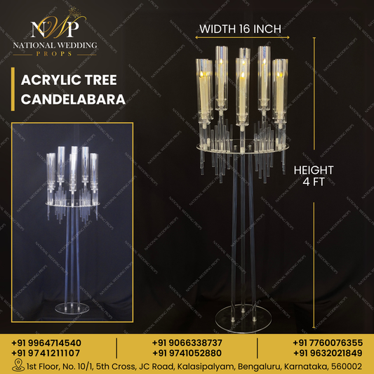 Acrylic Tree Candelabara