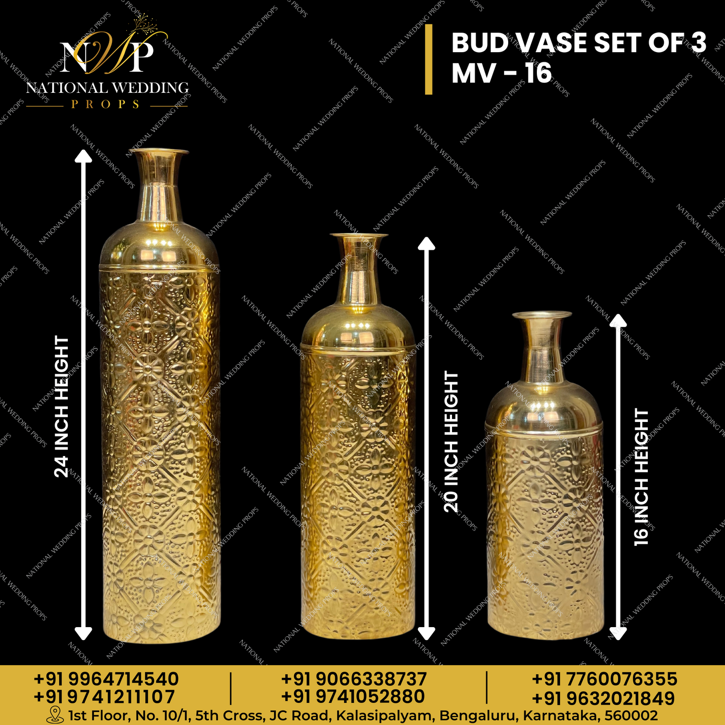 Bud Vase set of 3