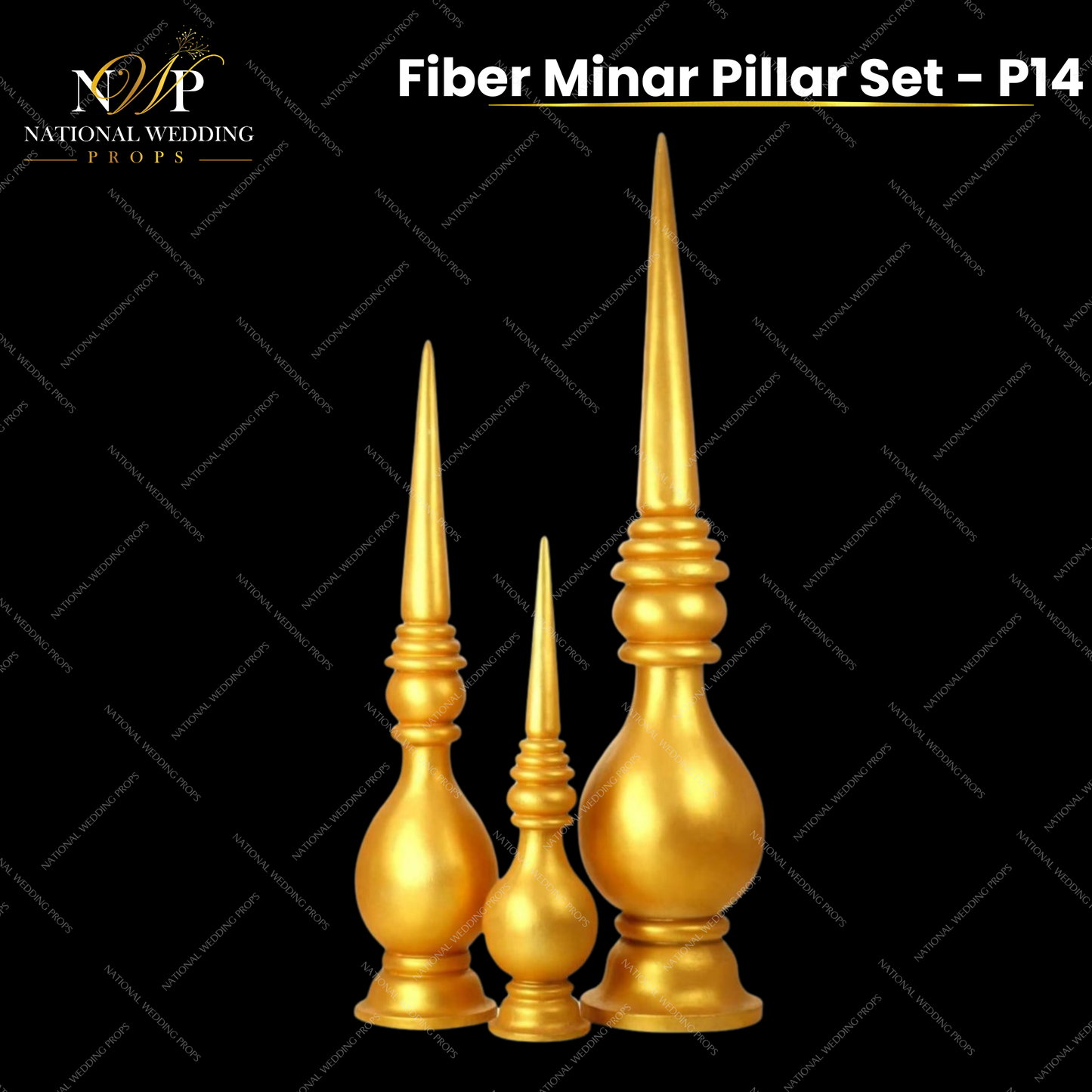 P14 - FIBER MINAR SET OF 3