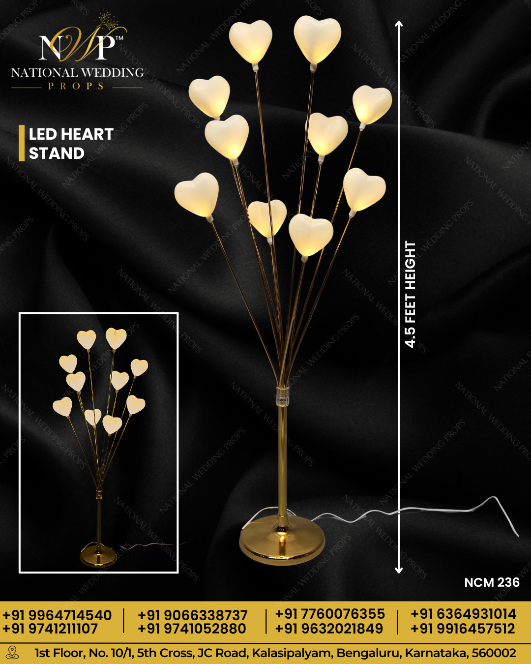 LED Heart Hangings