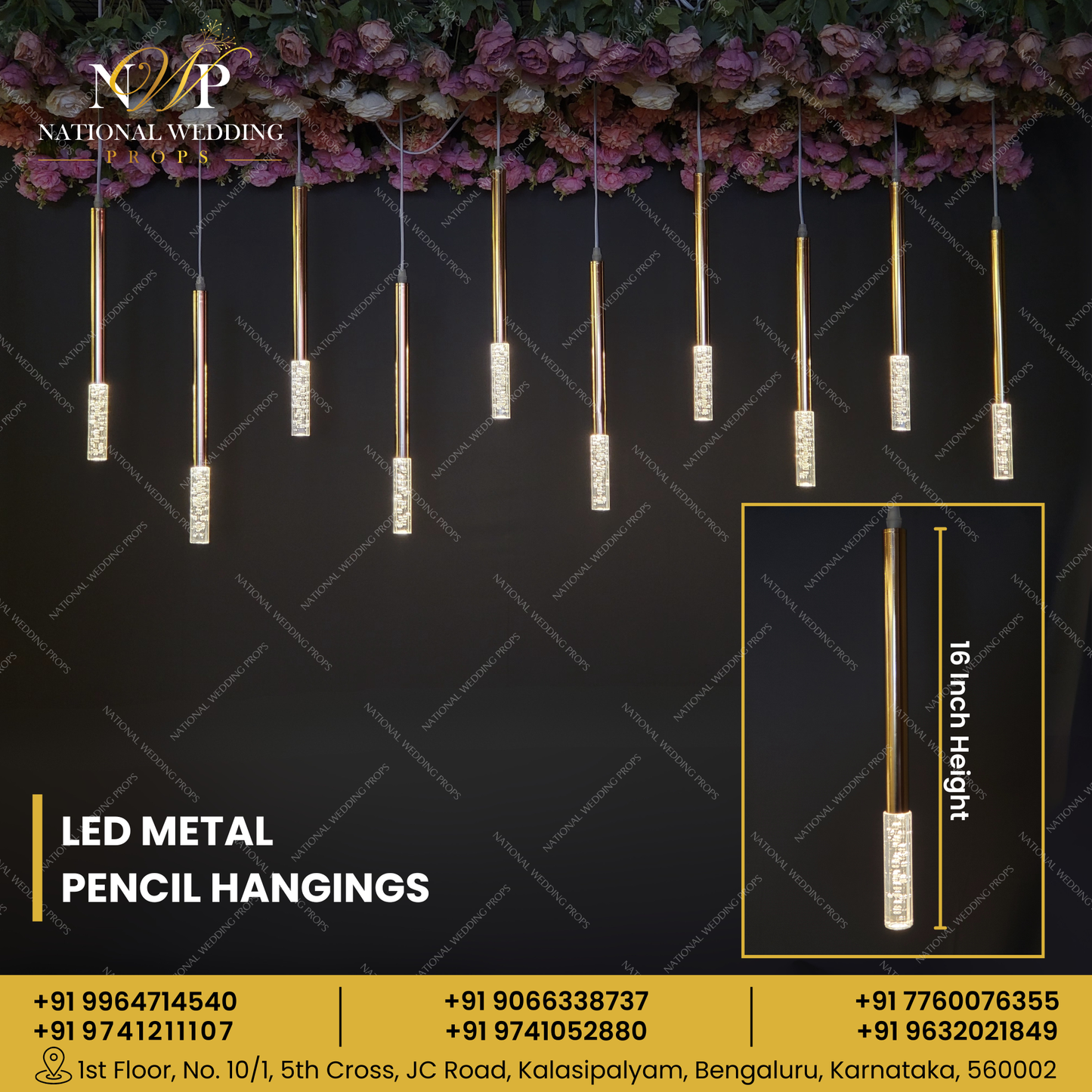 LED METAL PENCIL HANGING