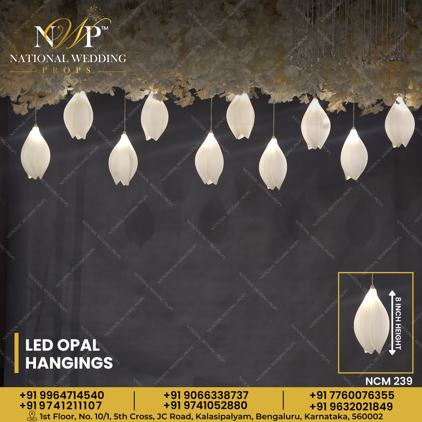 LED Opal Hangings