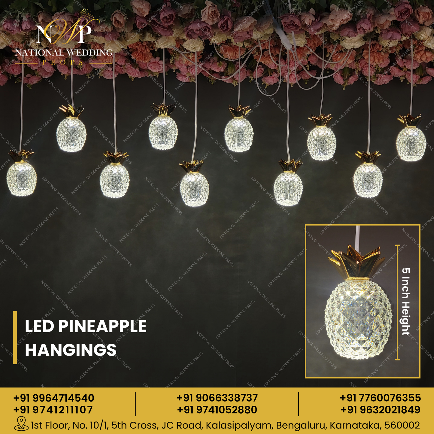 LED Pineapple Hangings