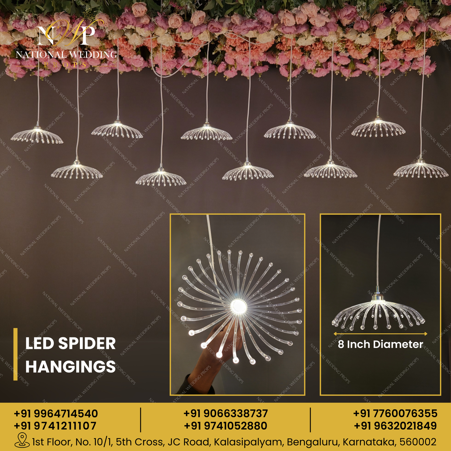LED Spider Hangings