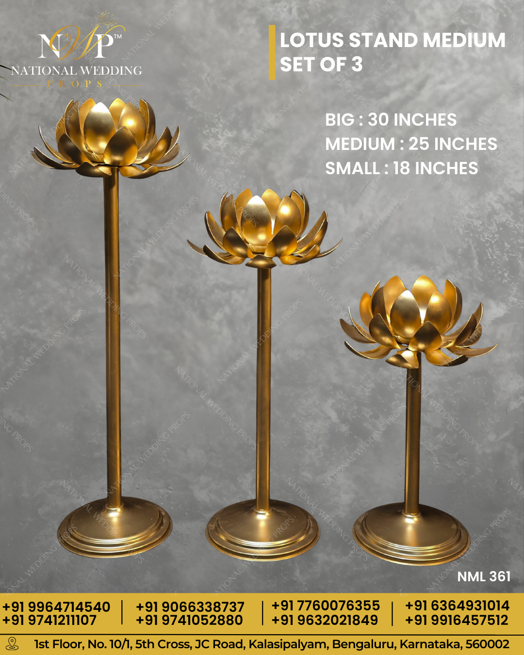 LOTUS SET OF 3 MEDIUM