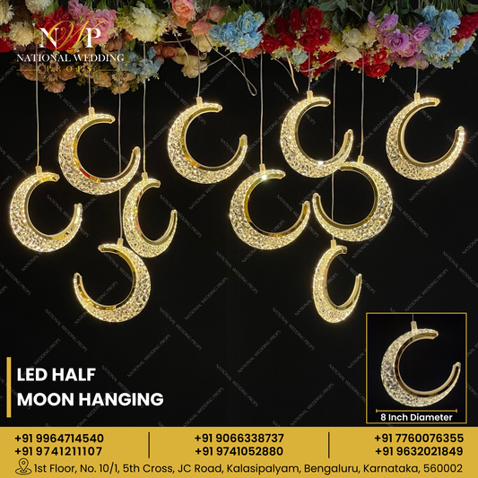 LED Half Moon Hanging