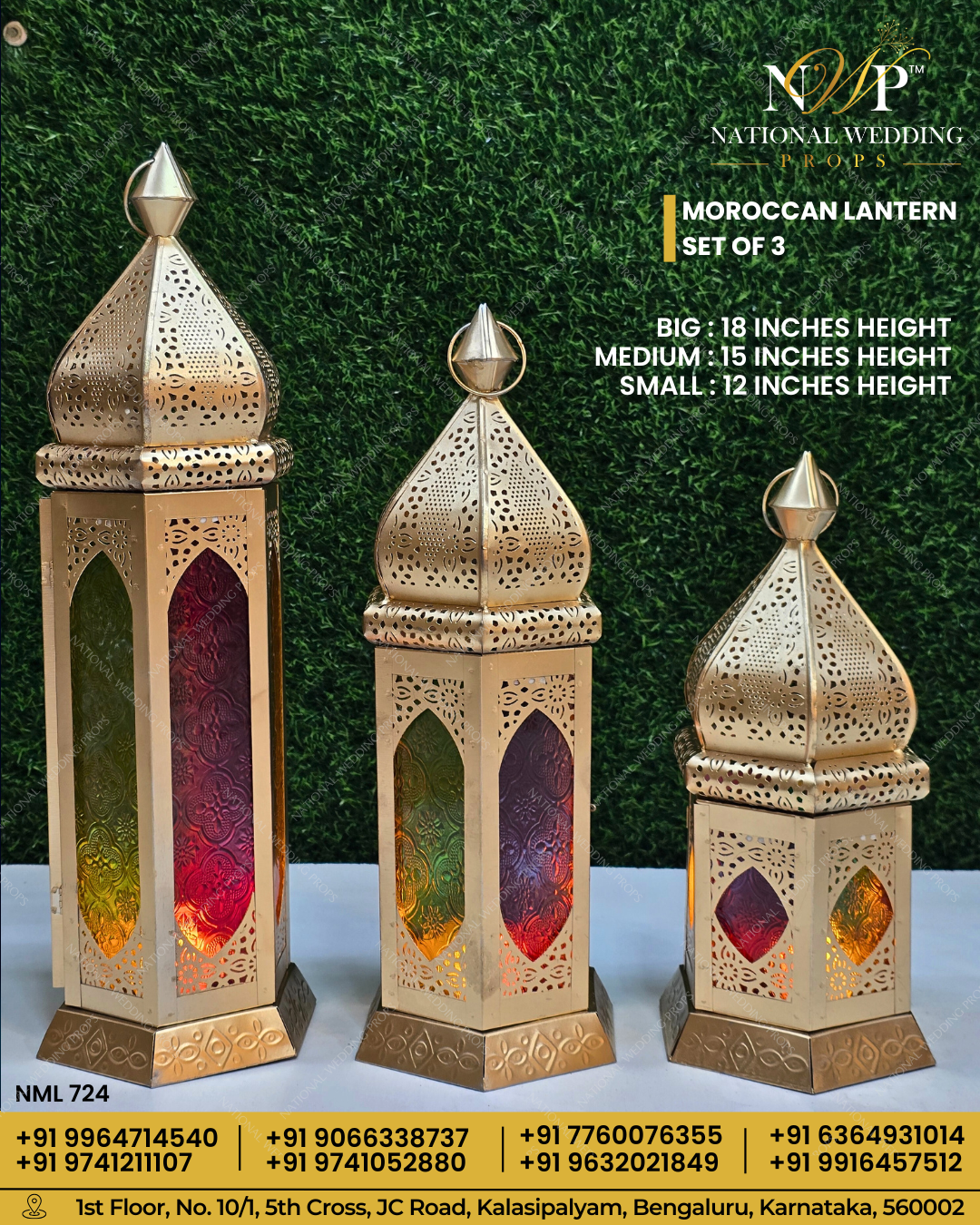 Moroccan lantern set of 3
