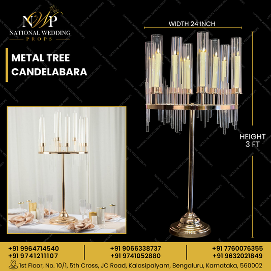 Metal Tree Candelabara