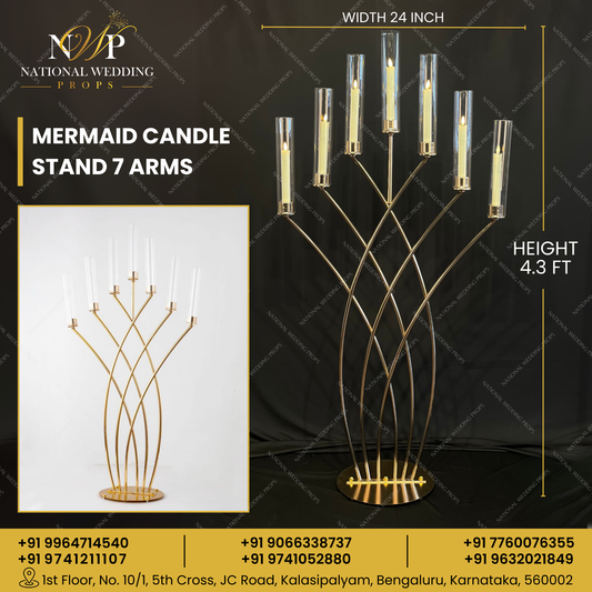 Mermaid Candle Stand 7 Arms