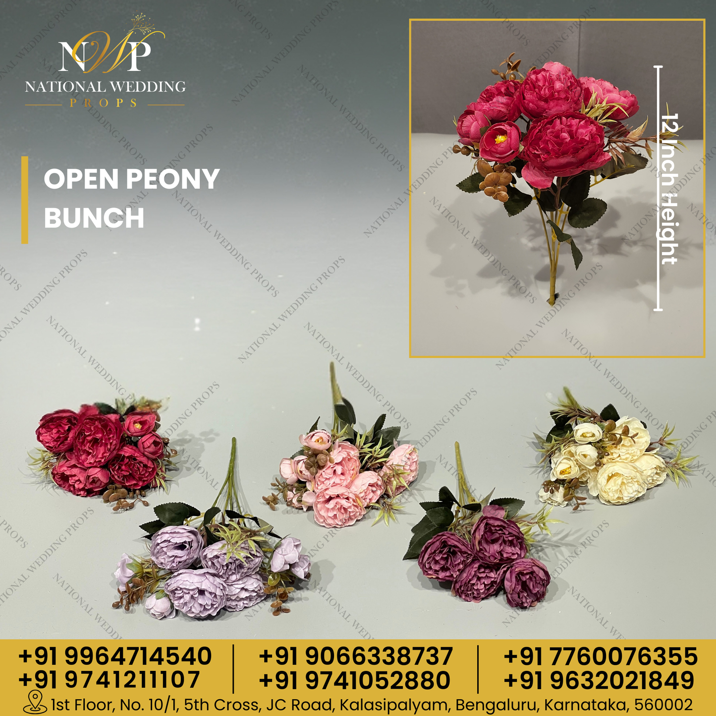 Open Peony Bunch