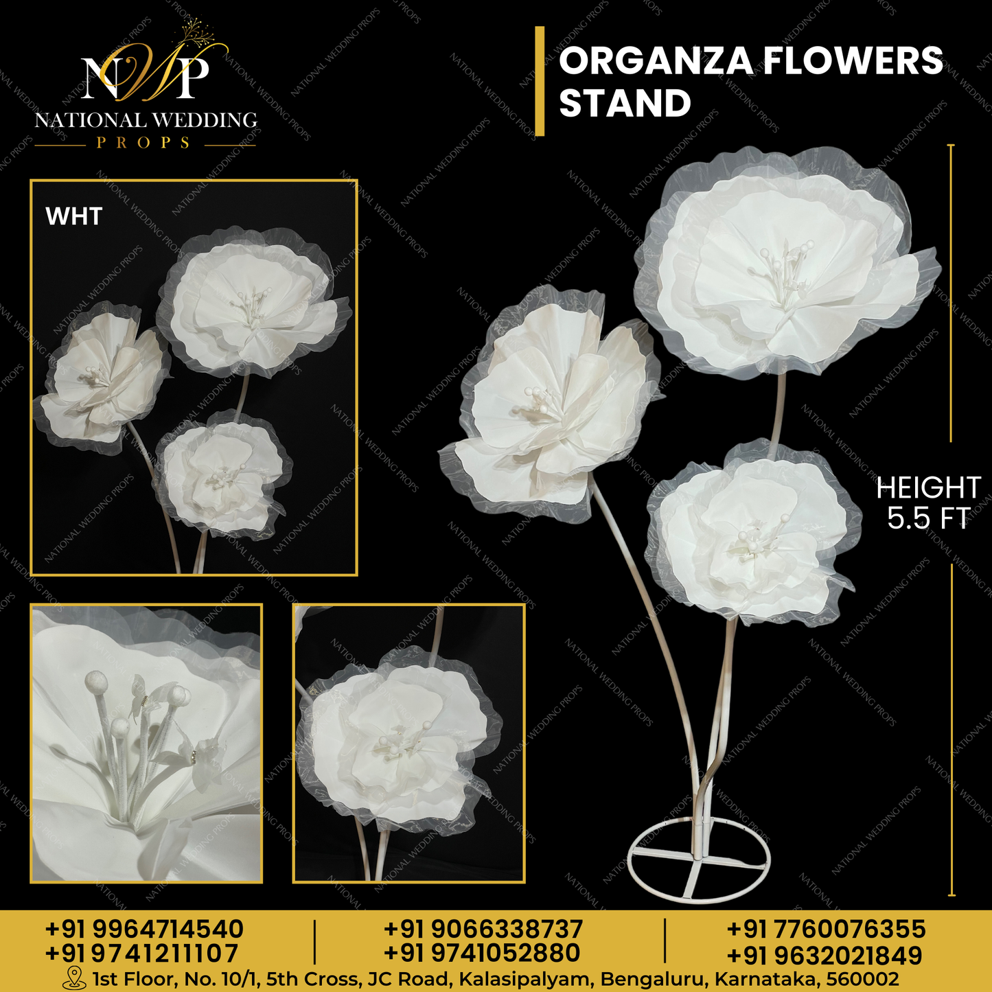 Organza Flower Stand