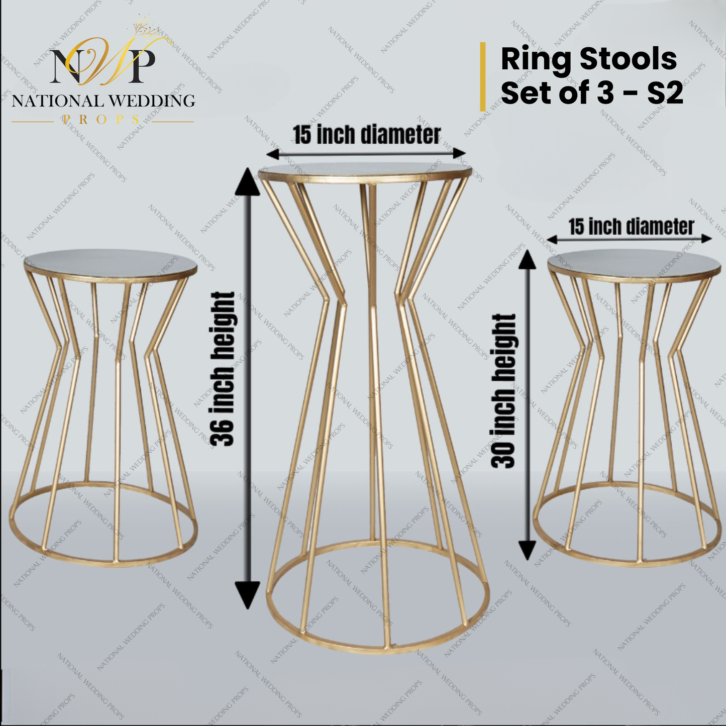 S2 - RING STOOL SET OF 3