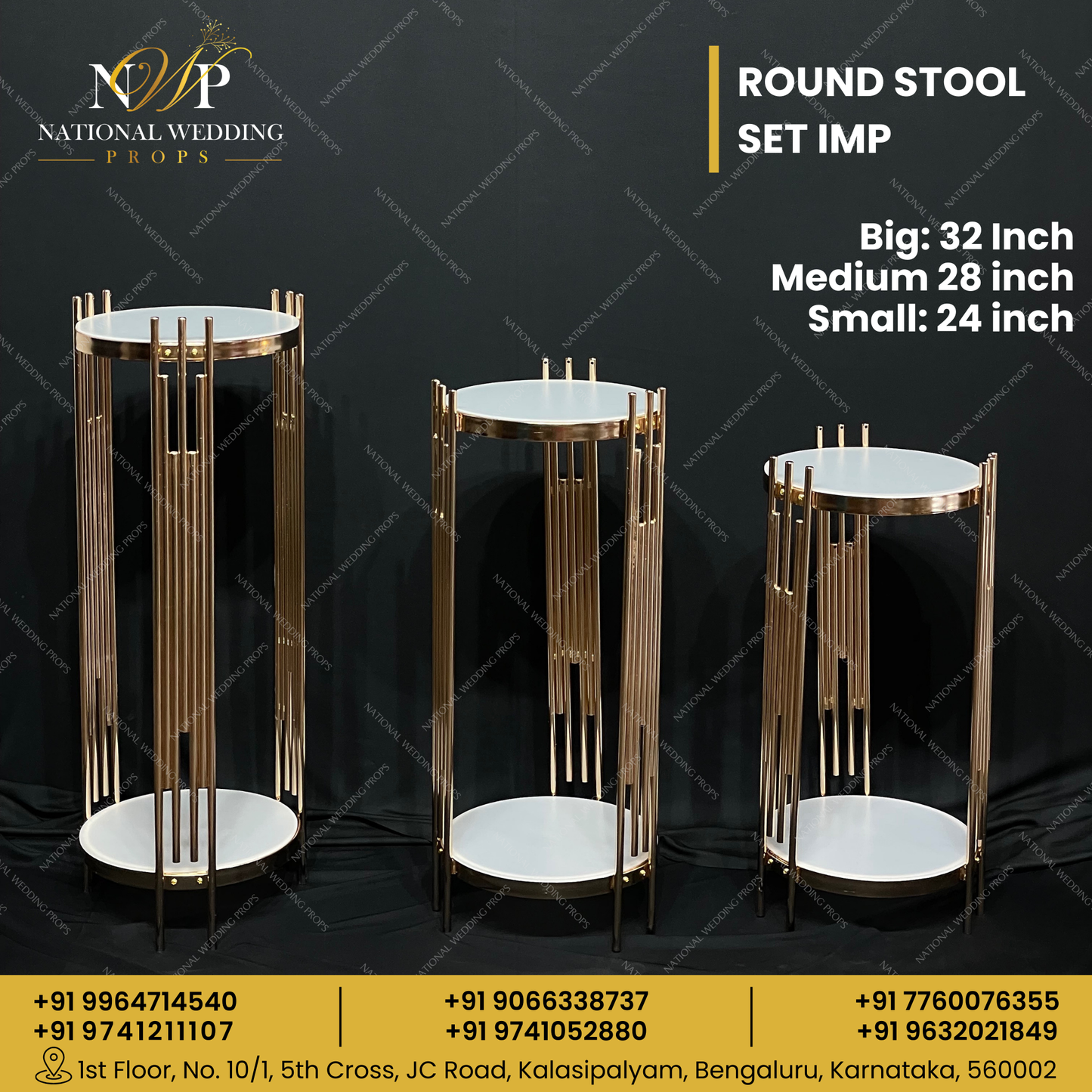 ROUND STOOLS SET - IMP