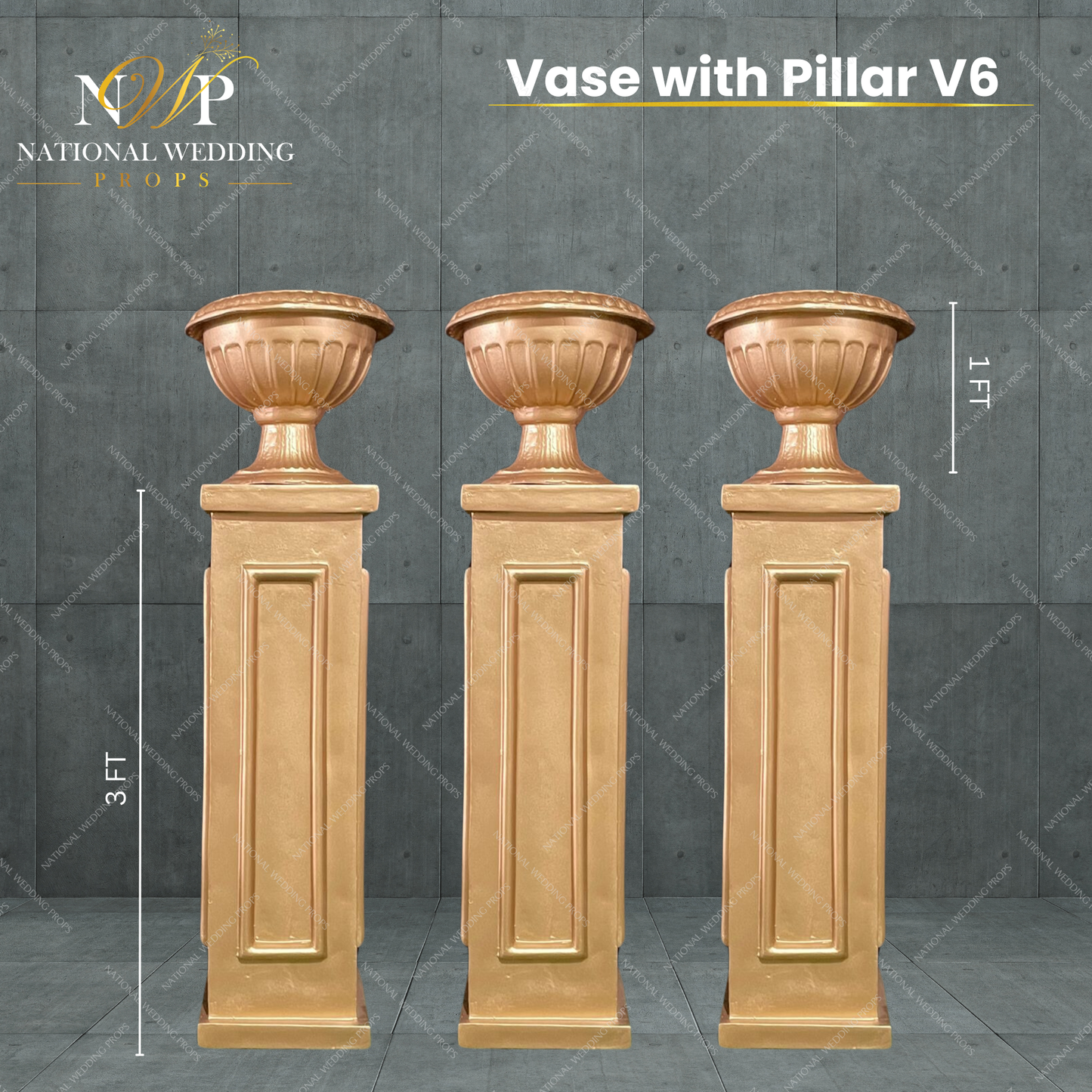V6 - VASE WITH PILLAR