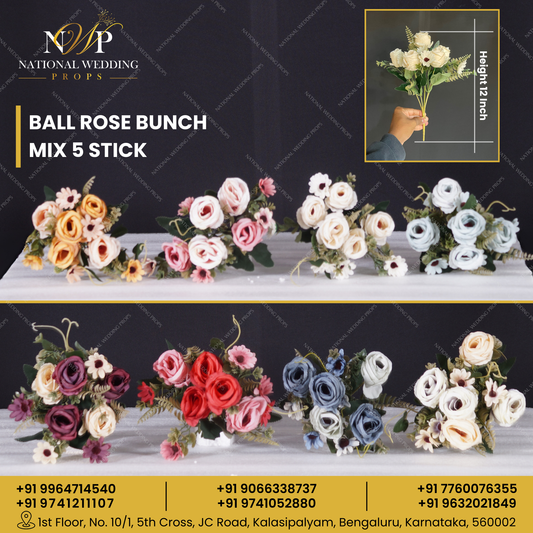Ball Rose Bunch Mix 5 Stick