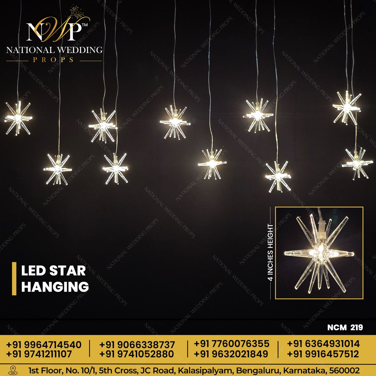 Led star hanging