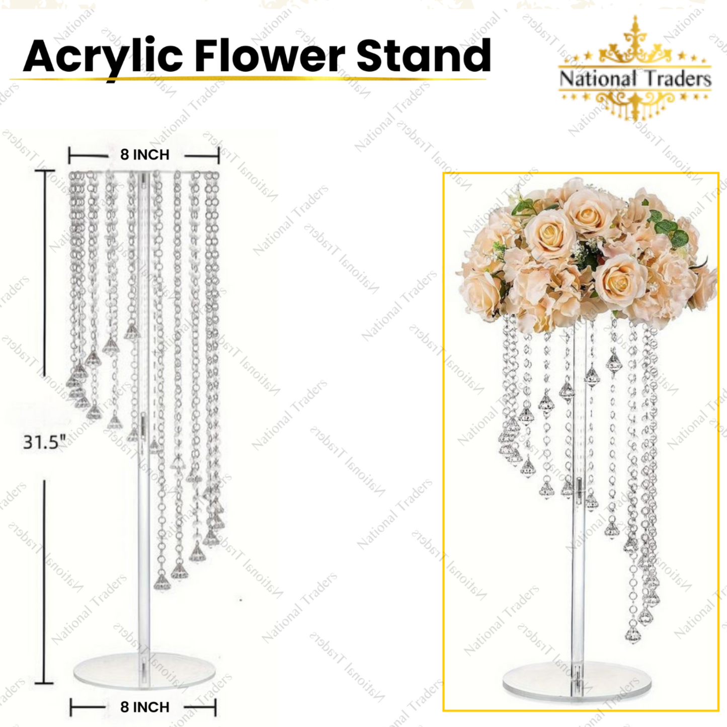 Acrylic Flower Stand