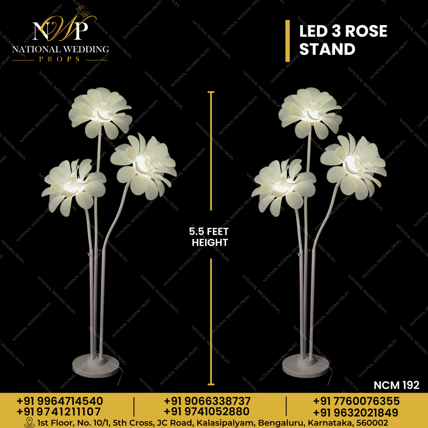 LED 3 ROSE STAND