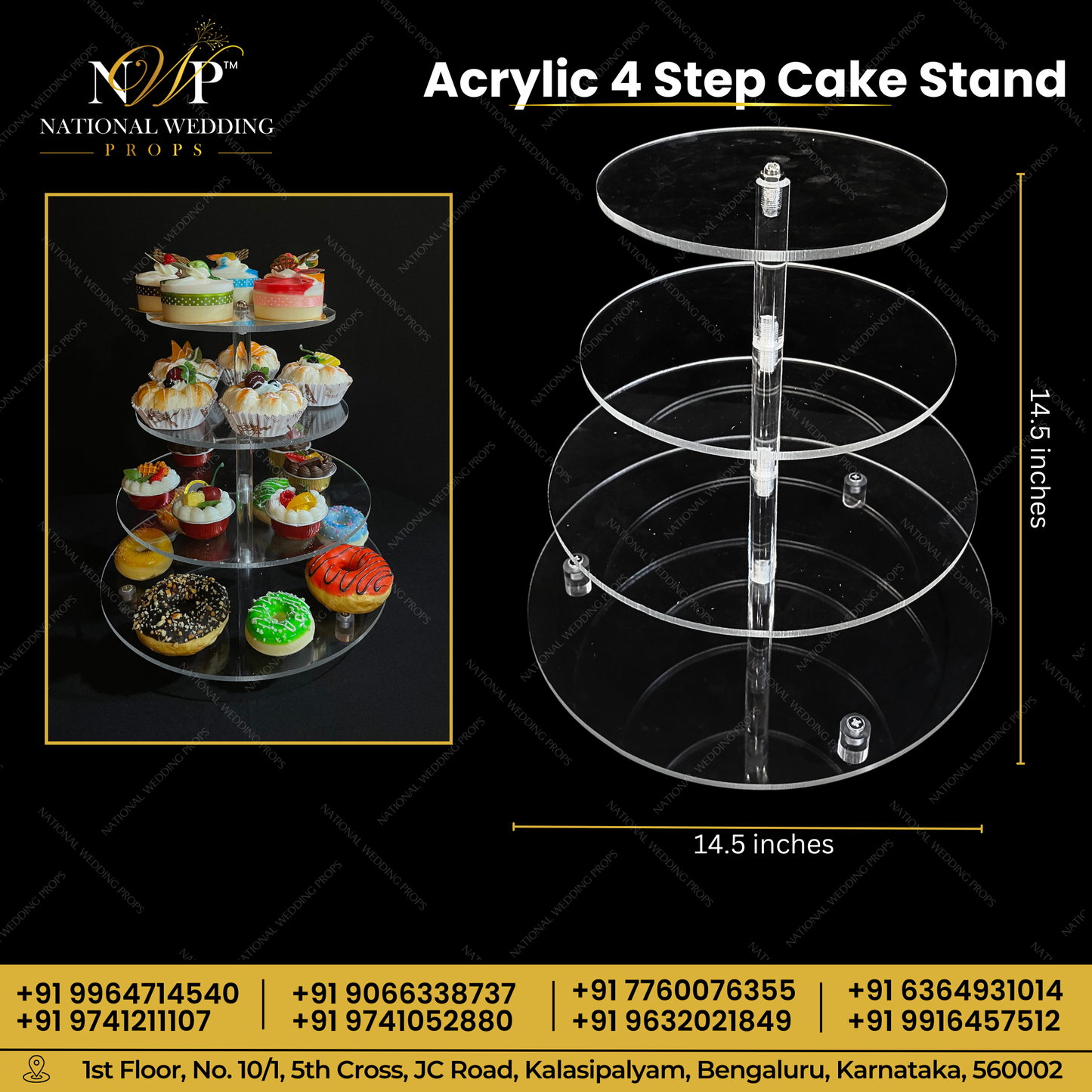 Acrylic Cake Decoration Set