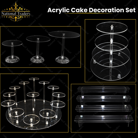 Acrylic Cake Decoration Set