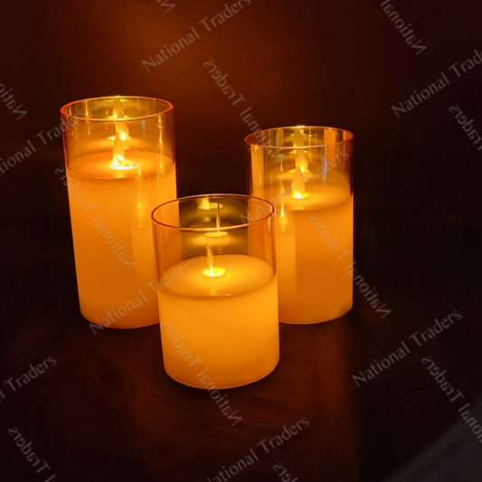 Acrylic LED Candle Set
