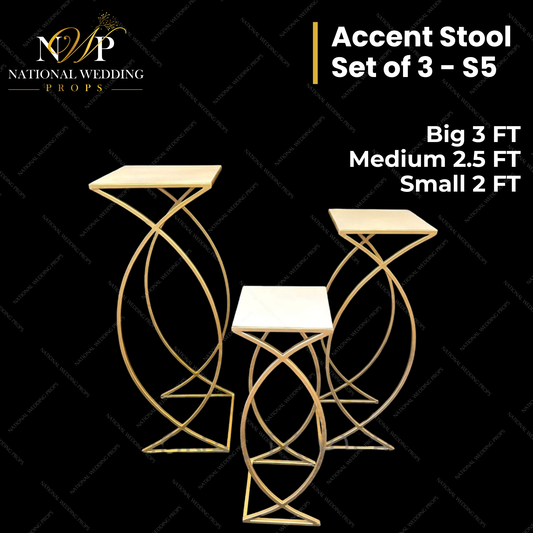 S5 - ACCENT STOOL SET OF 3