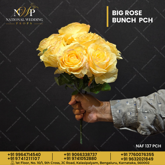 BIG ROSE BUNCH PEACH