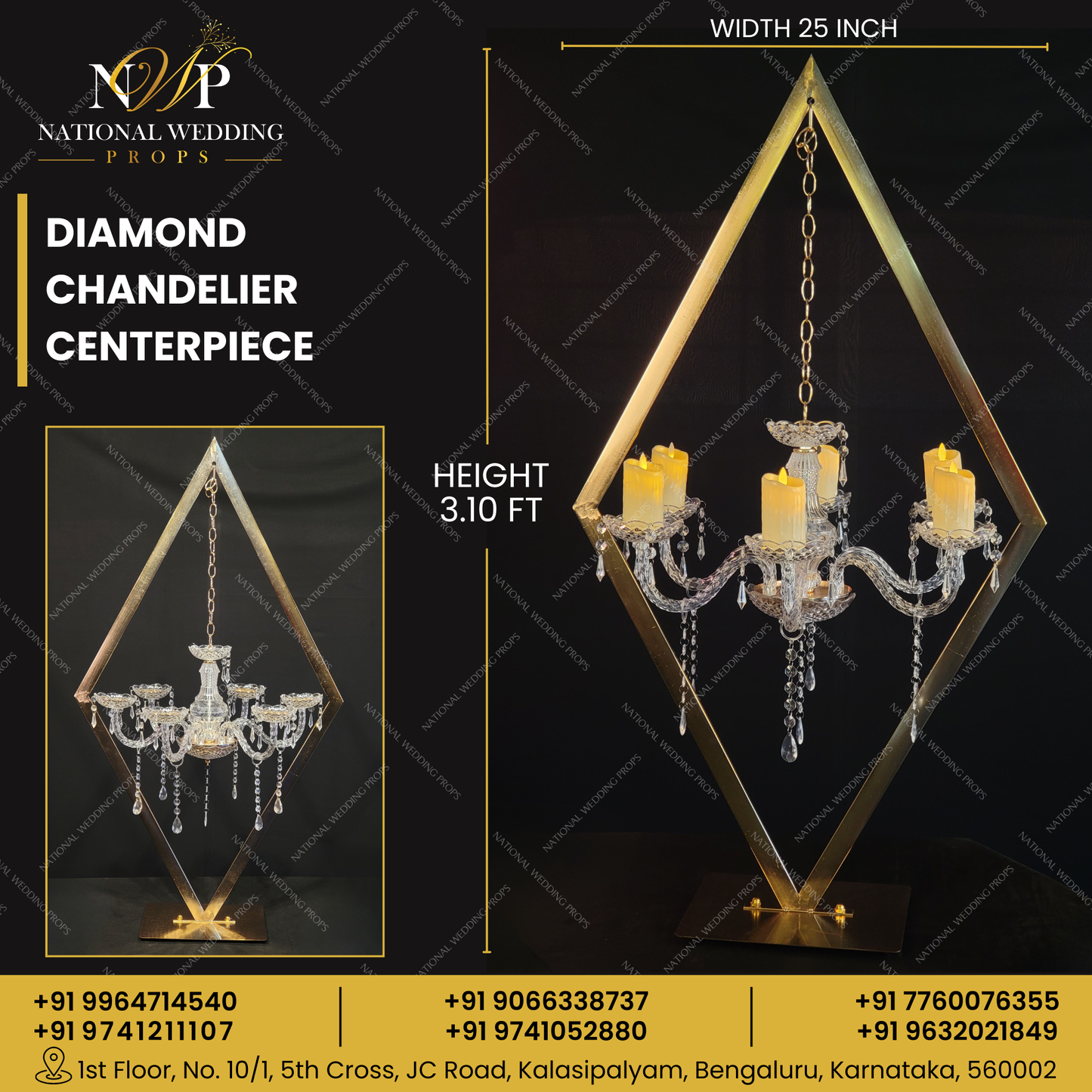 DIAMOND CHANDELIER CENTERPIECE