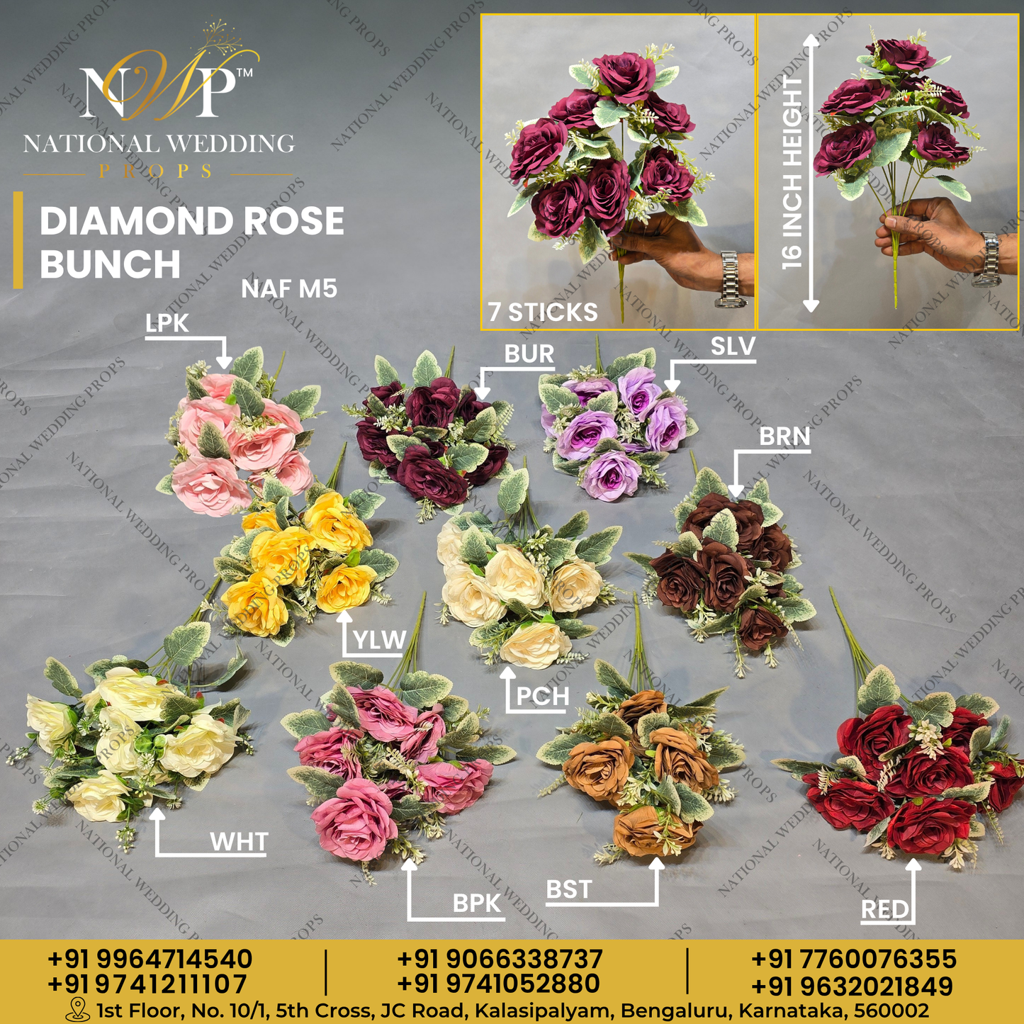 Diamond Rose Bunch