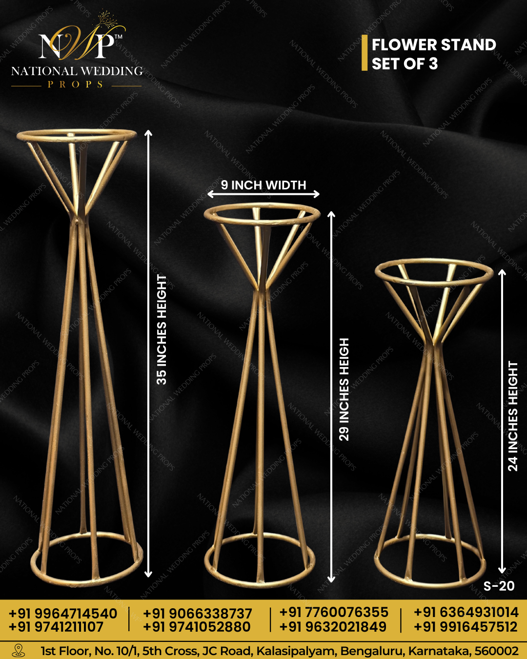 S20 - Flower Stand Set of 3