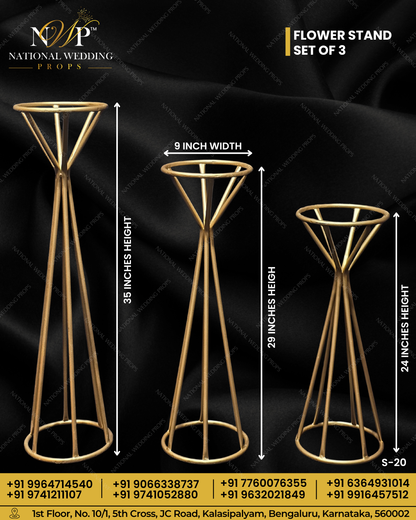 S20 - Flower Stand Set of 3