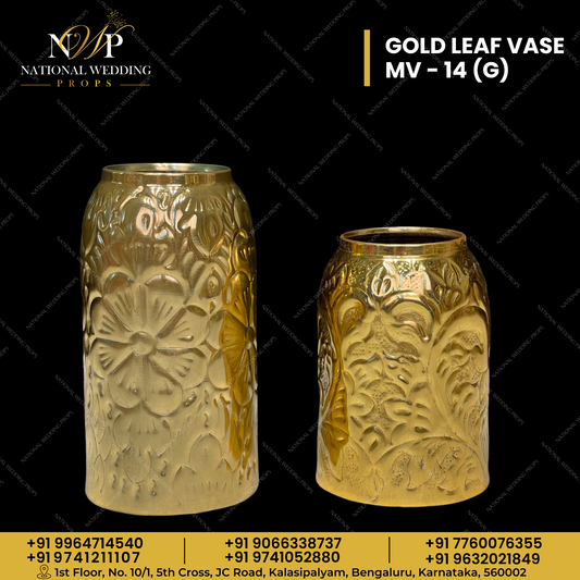Gold Leaf Vase