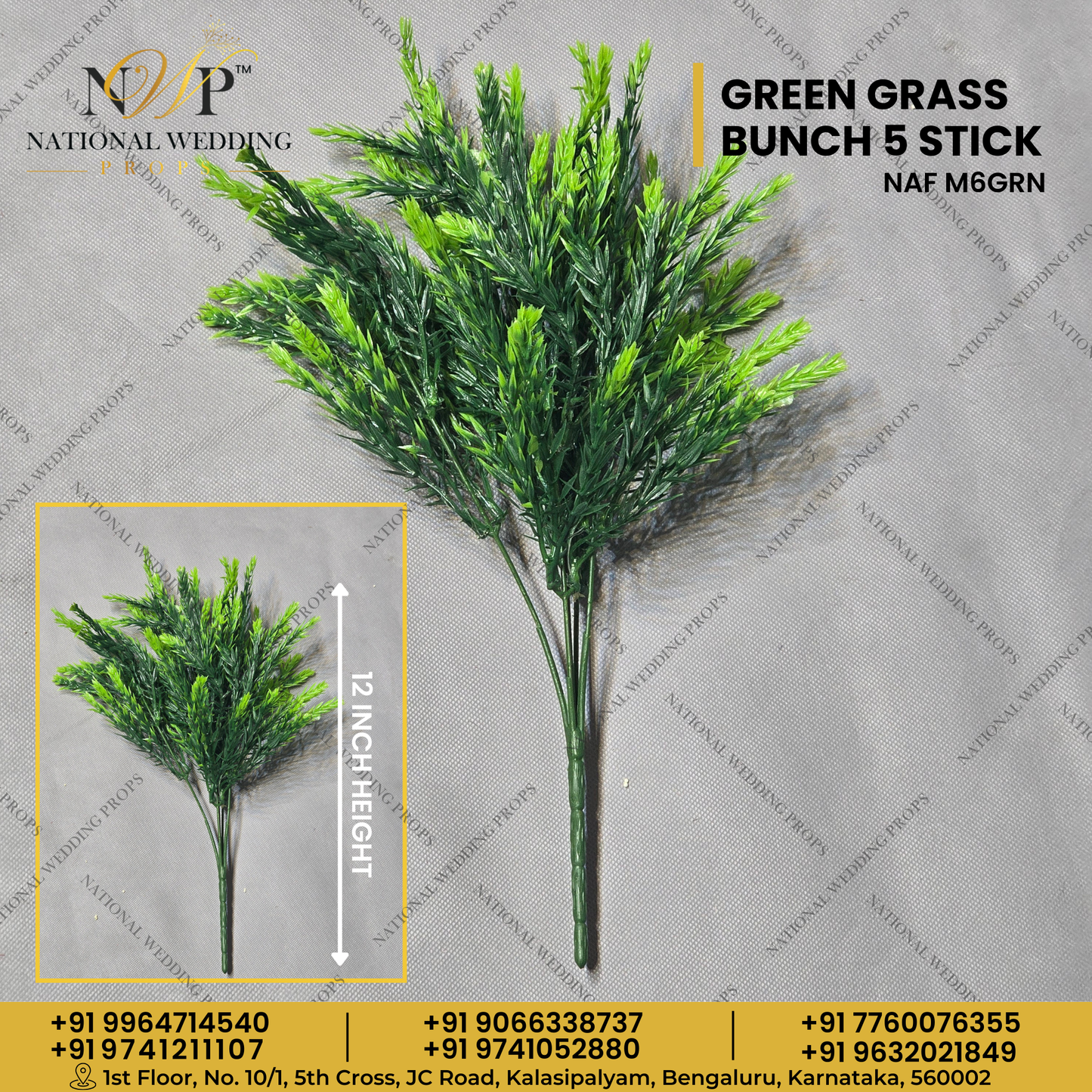 Green Grass Bunch 5 Stick