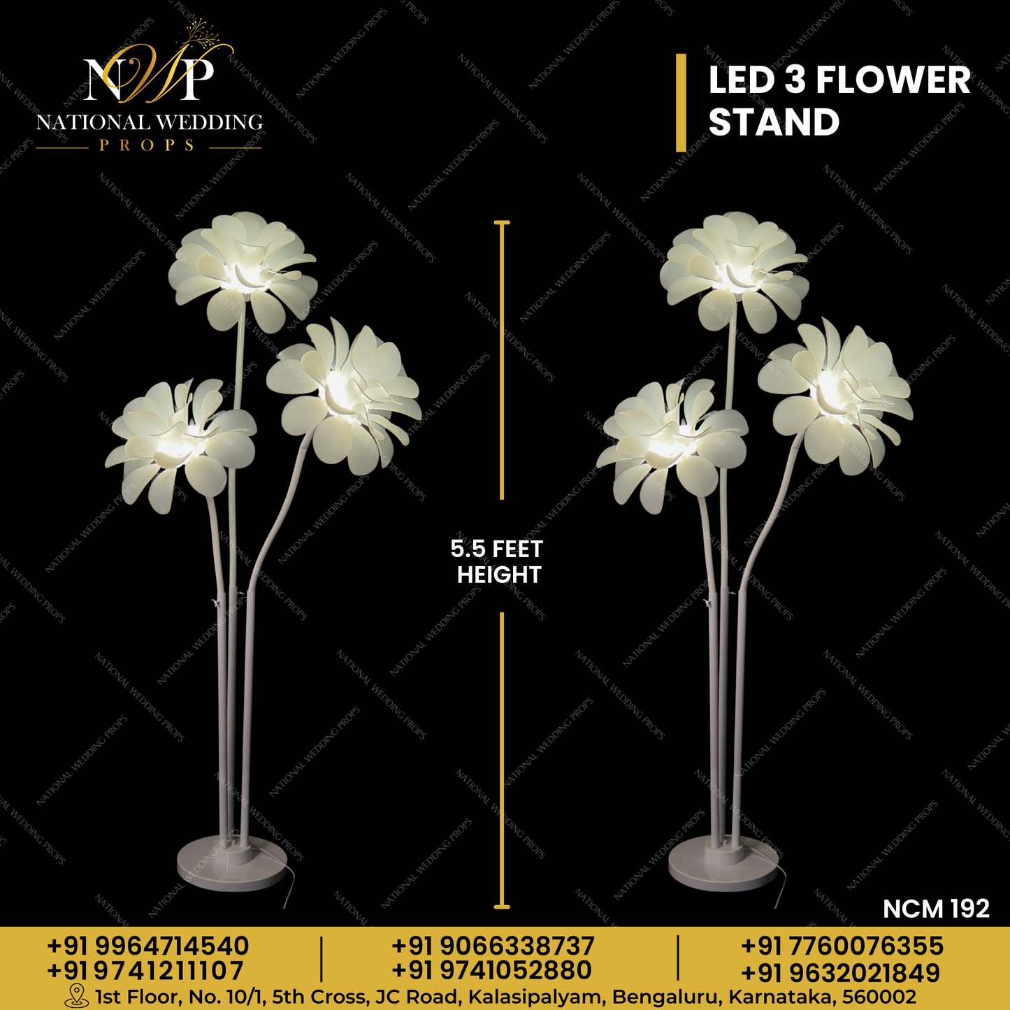 LED 3 Flower Stand