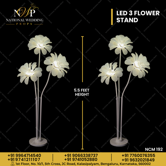 LED 3 Flower Stand