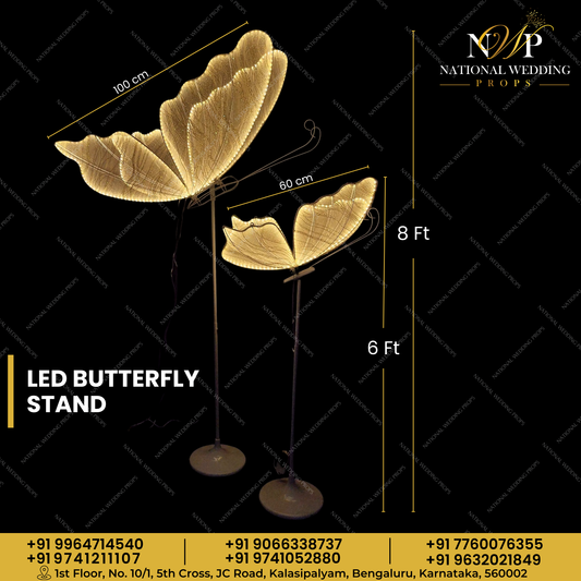 LED BUTTERFLY STAND 60CM & 100 cm