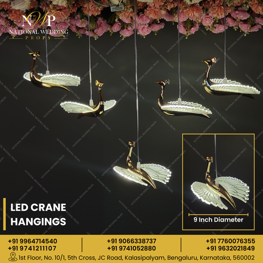 LED CRANE HANGING SET OF 5