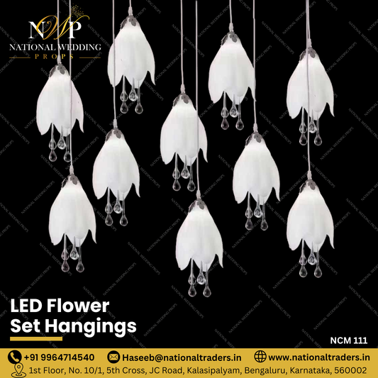 LED FLOWER SET HANGING