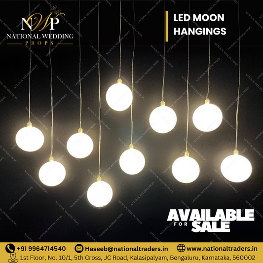 LED Moon Hanging