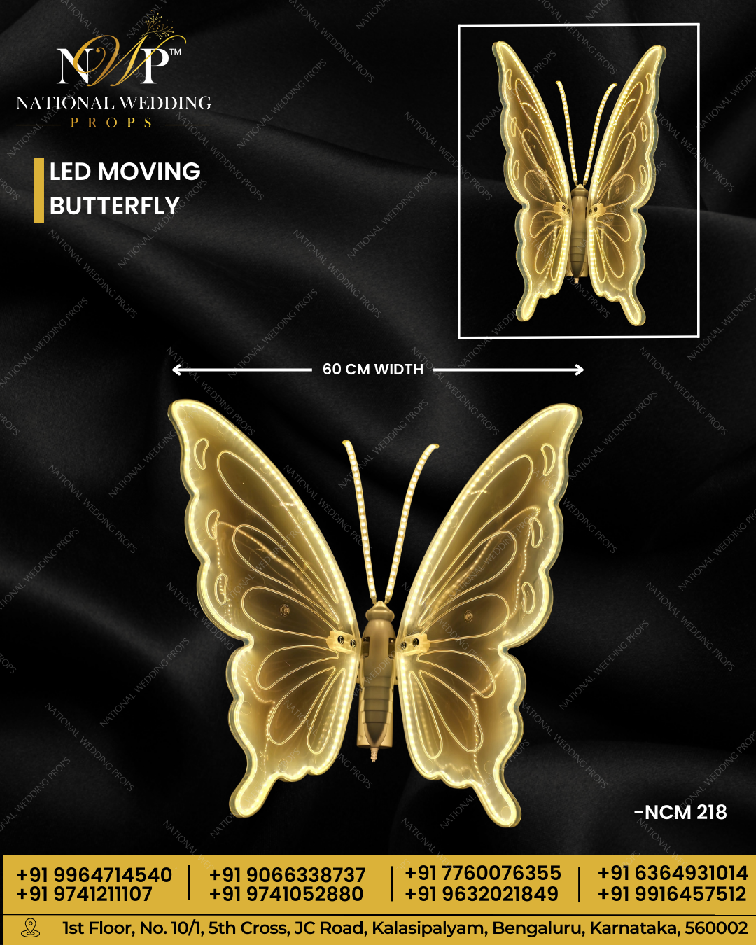 led moving butterfly