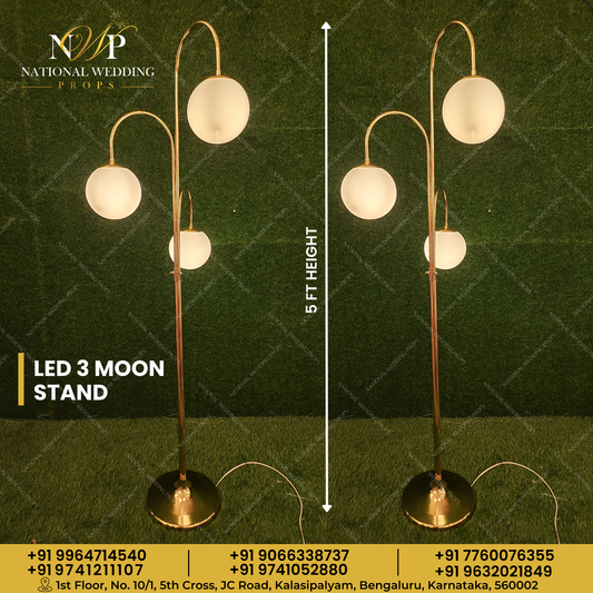 LED 3 Moon Stand