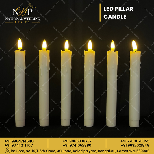 LED PILLAR CANDLE 12PCS BOX