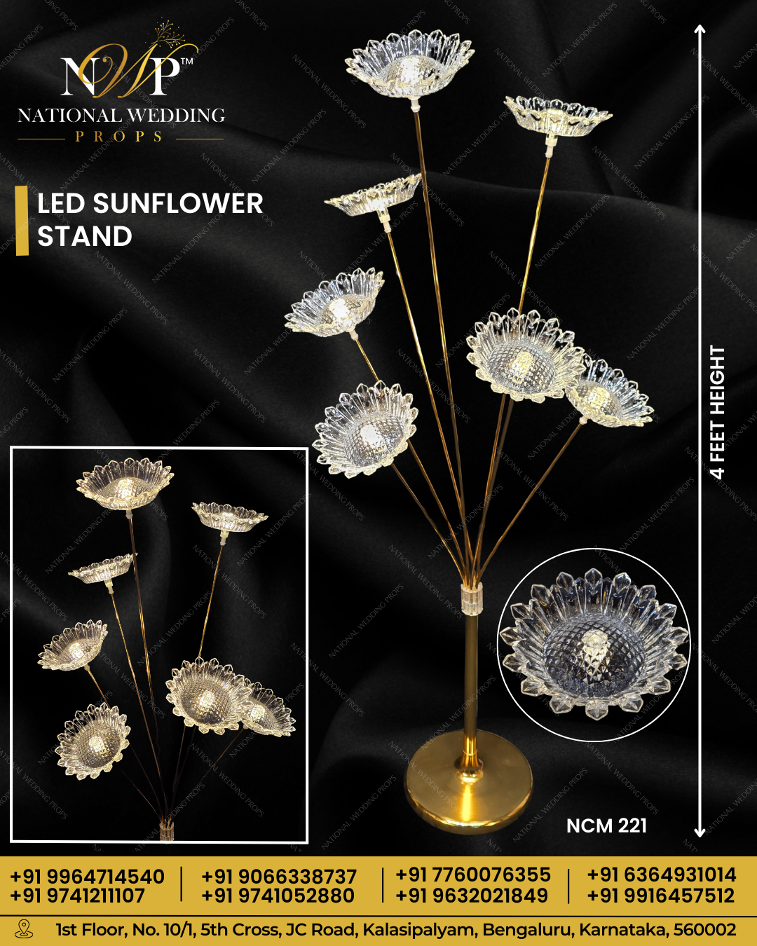 Led Sunflower Stand