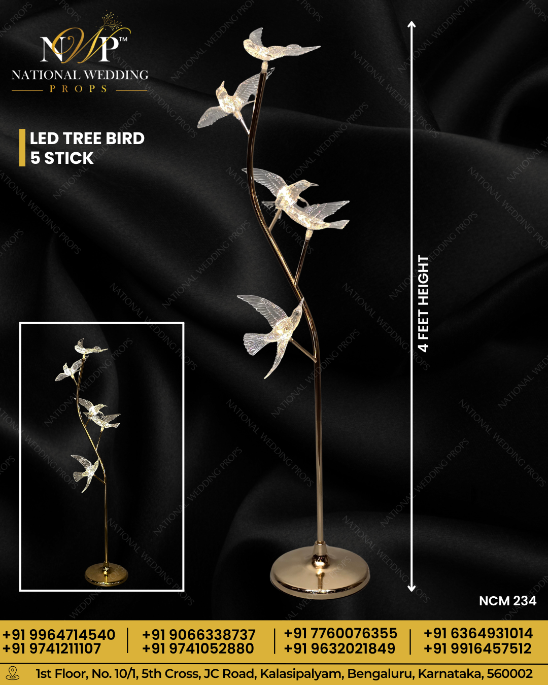LED Tree Bird Stand