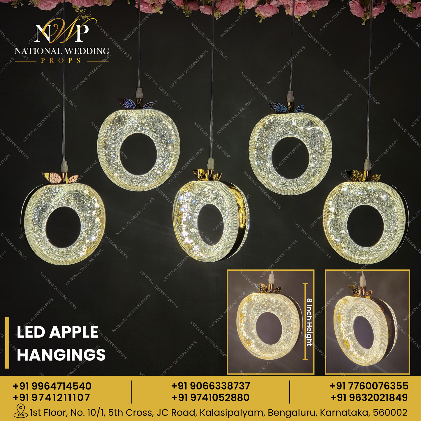 LED Apple Hangings