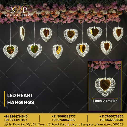 LED Heart Hangings