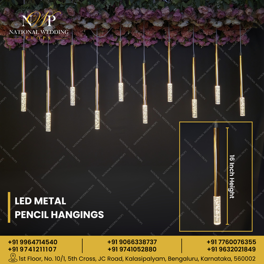 LED Metal Pencil Hangings