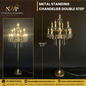 Metal Standing Chandelier Double Step